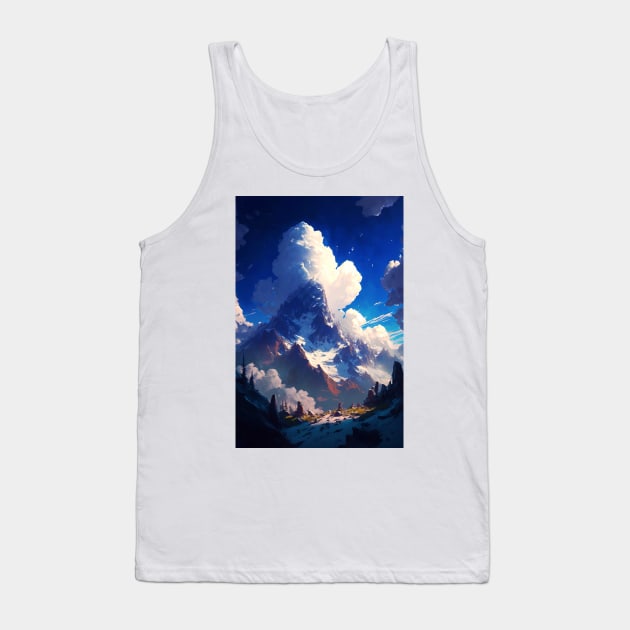 At the Skyward Summit Tank Top by Radio_poodle